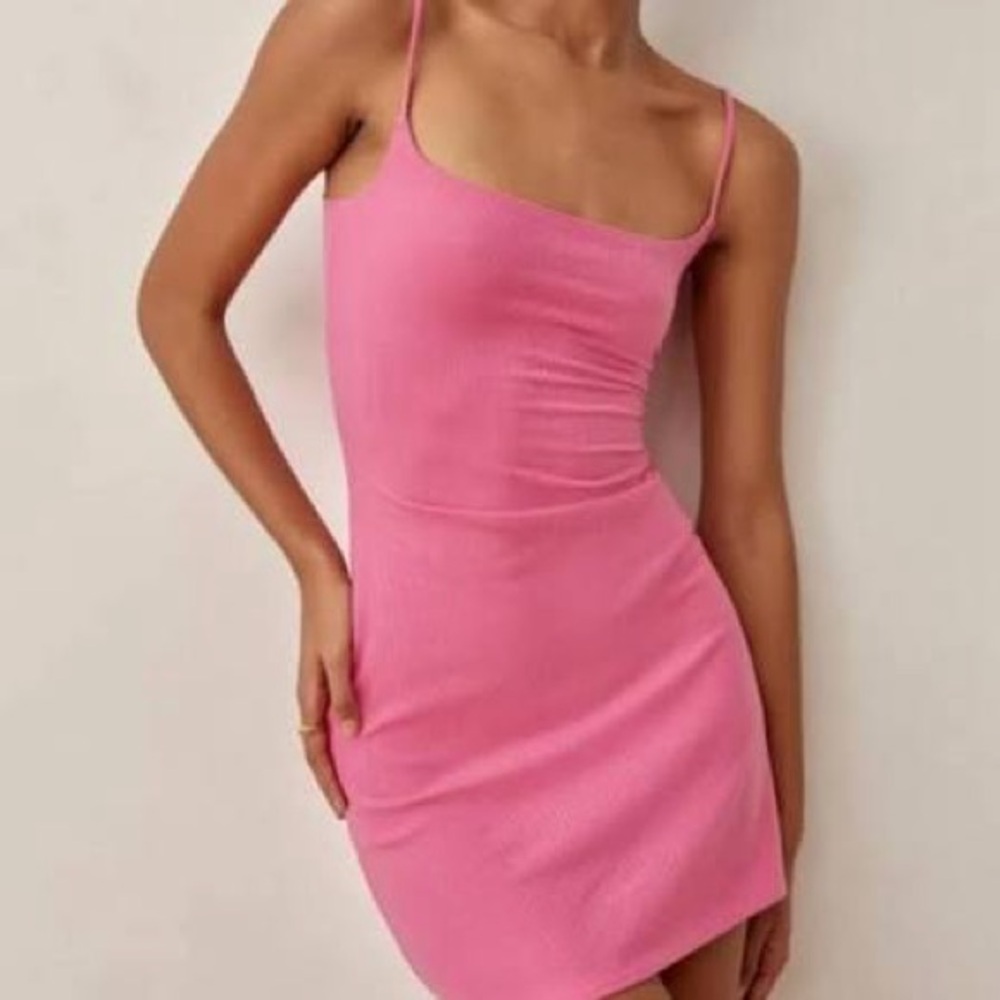 SOLD Reformation Jeanette ribbed dress